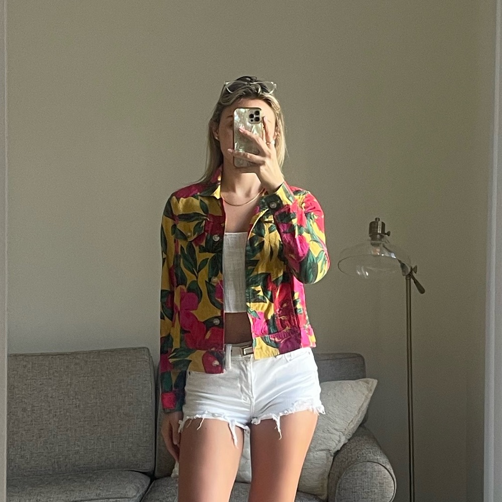 Floral Multicolor Women's Jacket